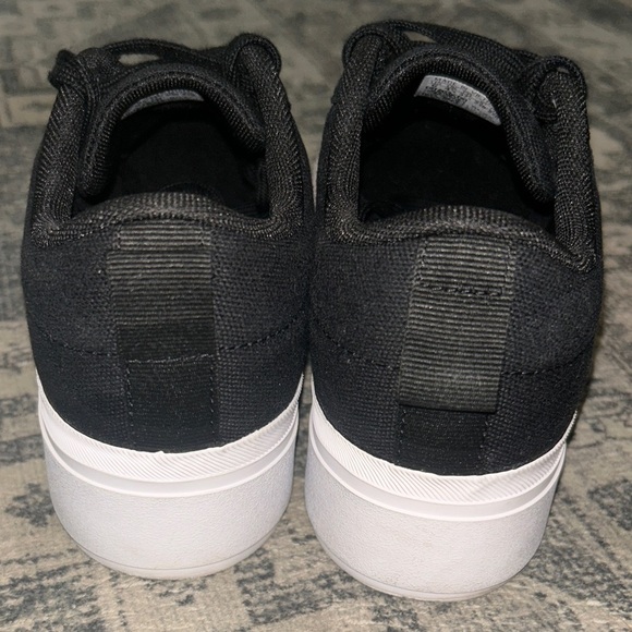 Adidas Men's Black Sneakers with White Stripes - Picture 4 of 8